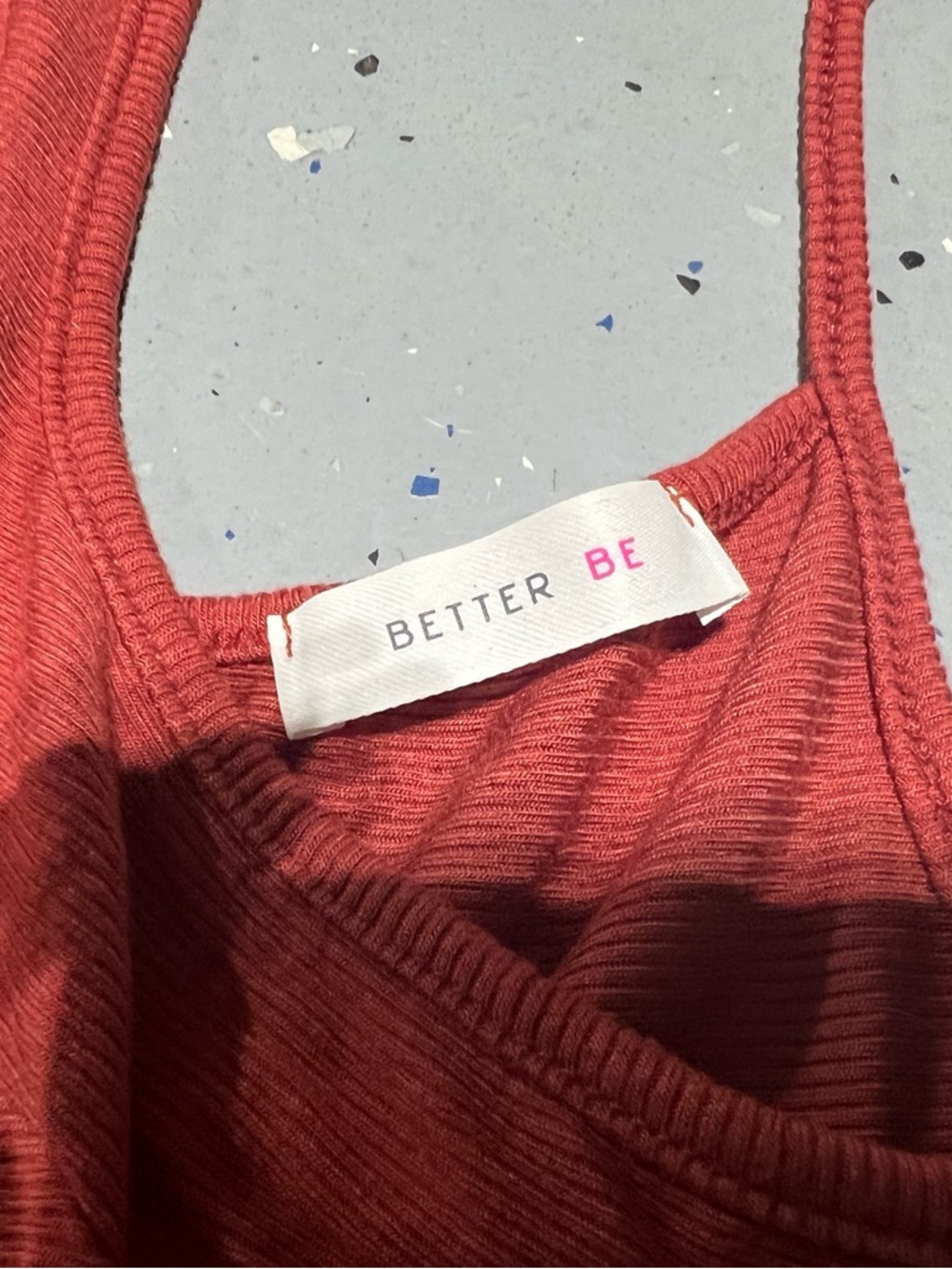 Better Be Rust Red Tie-Front Ribbed Crop Top - Picture 5 of 5
